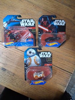 Star Wars Hotwheel lot of 3