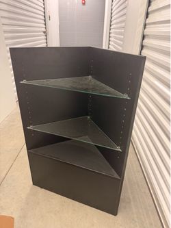 Display wood & glass