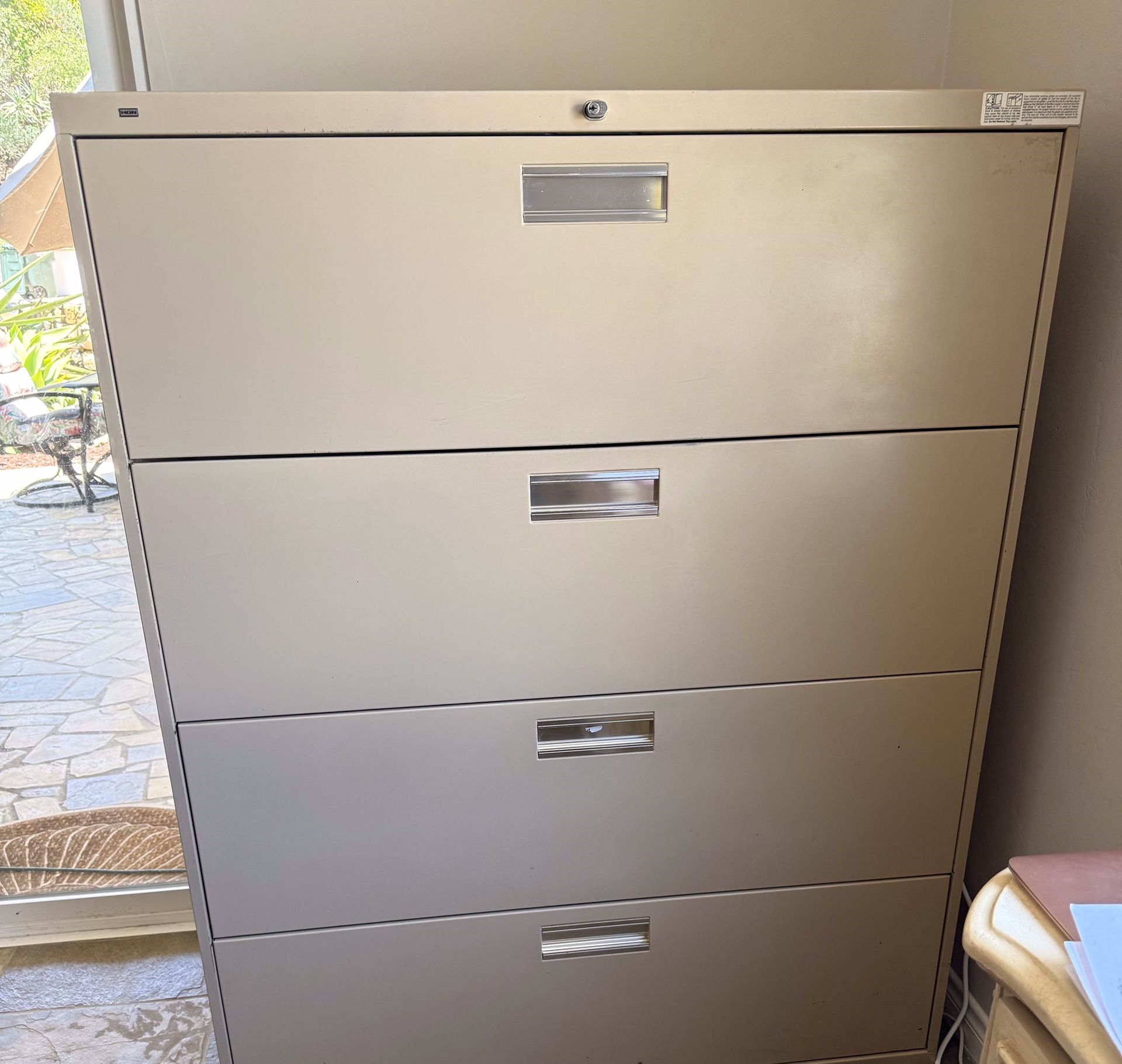Hon 4 Drawer Filing Cabinet $75