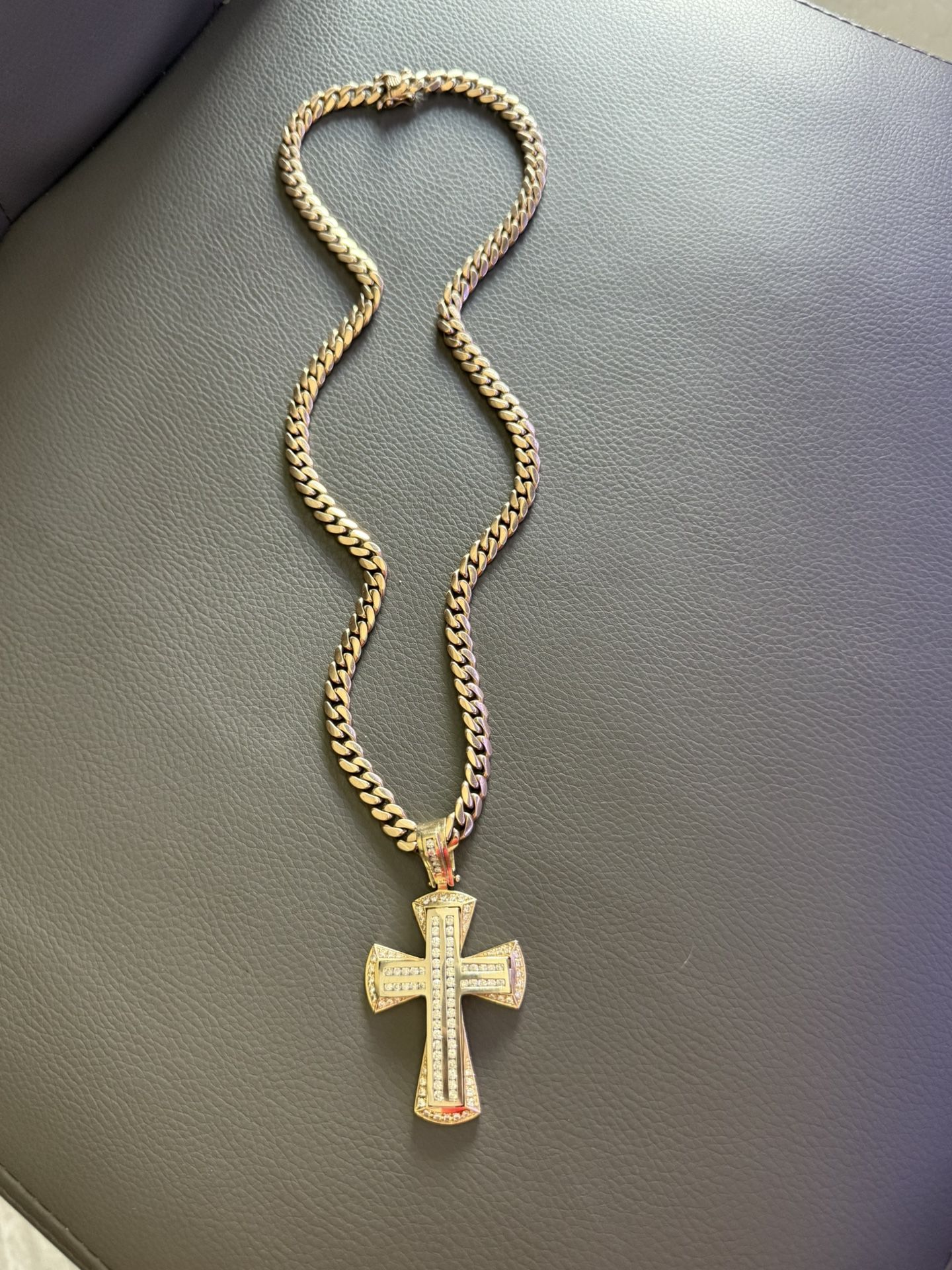 14k Gold Solid Cuban Chain