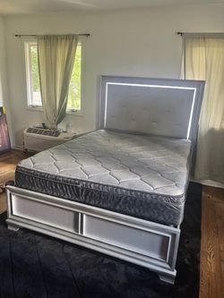 QUEEN LED BED $200 OBO