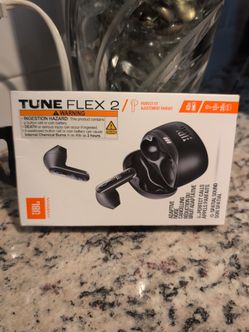 JBL Tune Flex 2 True Wireless Bluetooth In-Ear Earbuds Black ANC Spatial Sound