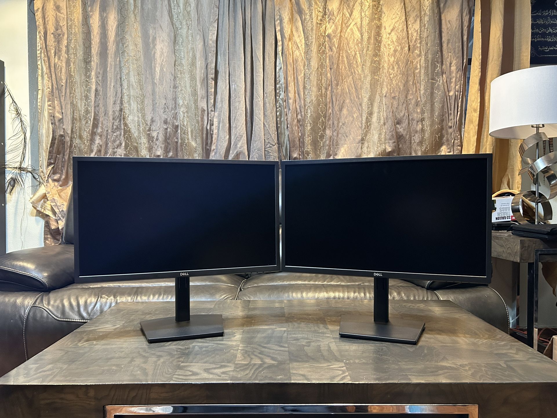 Two ( dual ) LED DELL E2422HS 24” flatscreen widescreen Full HD 1080p HDMI VGA DP computer monitors