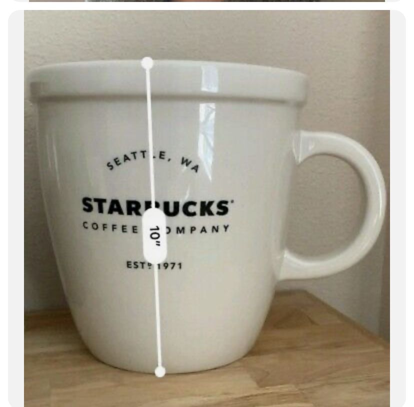 Starbucks Classic Ceramic Mug 138 Oz Limited Edition 10 Inch Tall