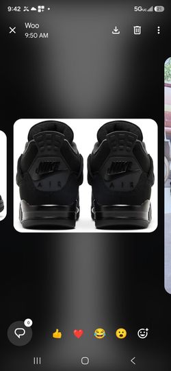 Nike Air Jordan 4 Black Cat Sneakers