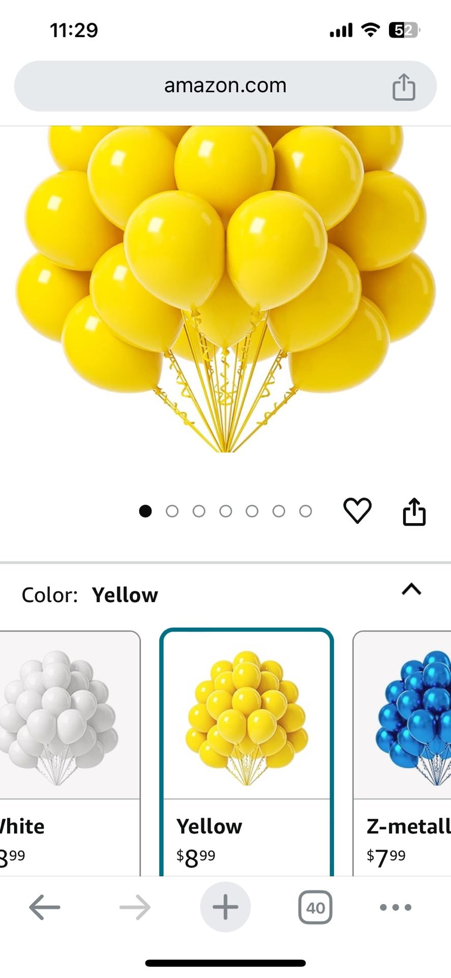 Balloons Red And Yellow And Clear/gold Galore