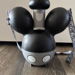 Disney Parks Steamboat Willie Mickey Balloon Popcorn Bucket 2019 Black Gray