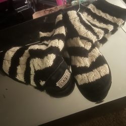 Black N White Sock Ugg Boots 