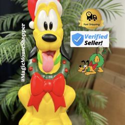 HARD TO FIND 2024 Pluto with wreath  blow mold