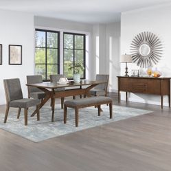 7 Pc Dining Set With Server 