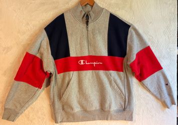 Champion Quarter-Zip Colorblock Sweatshirt