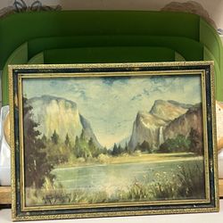 Antique Arthur Beckwith YOSEMITE Framed Print