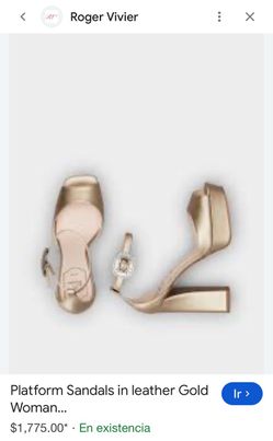 Zapatos súper finos de diseñador famoso súper elegantes Roger vivier de paris