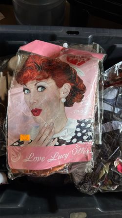 I Love Lucy Dress and Res Wig Costume