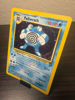 Poliwrath Vintage Holo Pokémon Card