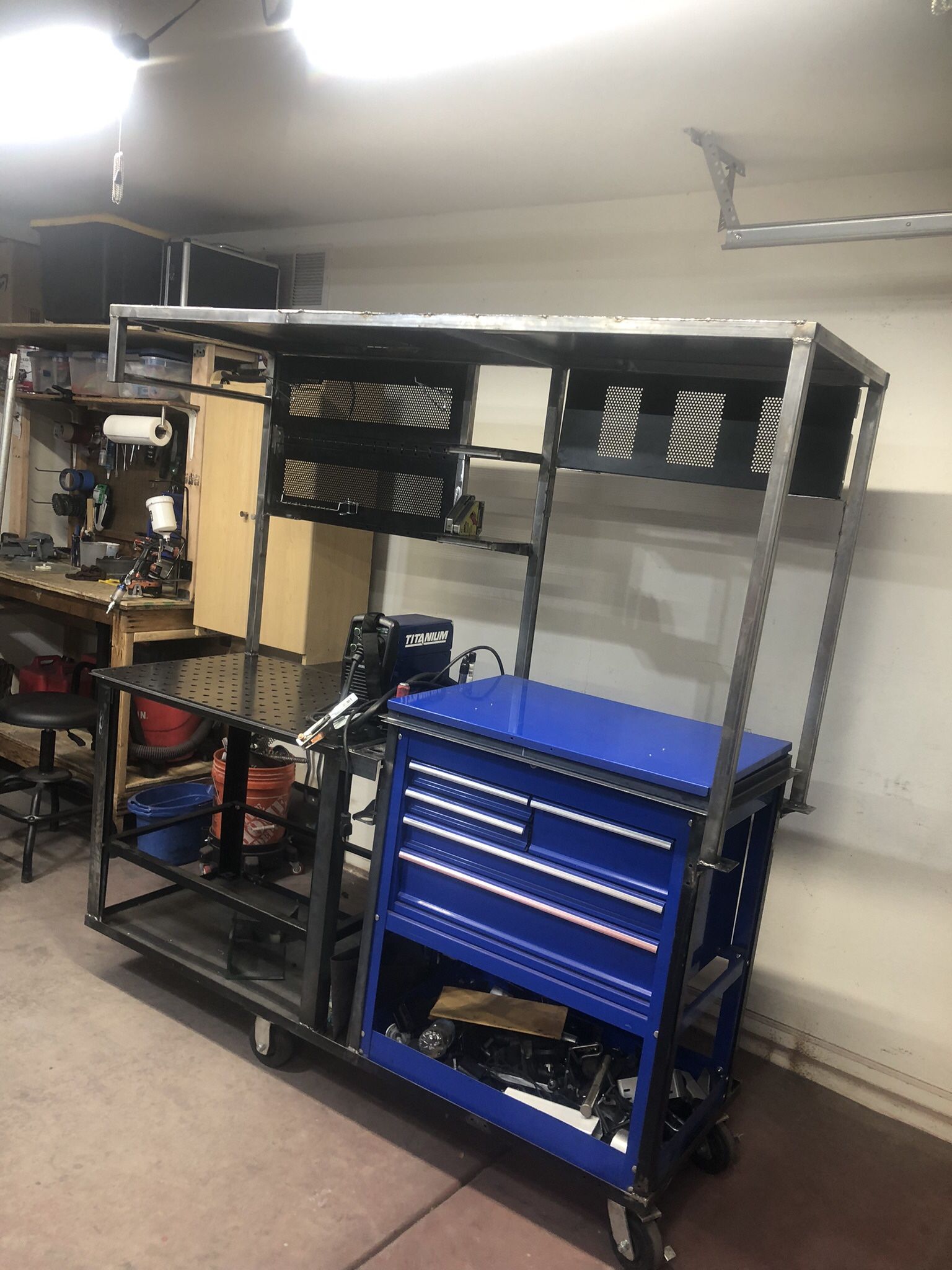 Heavy Duty Welding / Workbench Tool Box Cart