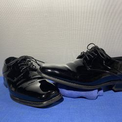 Zengara Black Men’s Oxford Tuxedo Shoes