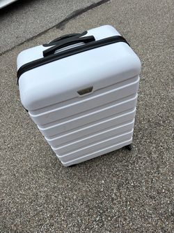 White Hard Shell Spinner Luggage Suitcase