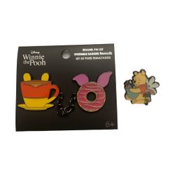 2x Winnie the Pooh Loungefly Enamel pins | New 