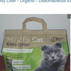 Mindful Cat kitty Litter - Organic - Diatomaceous Earth 10 lb bags