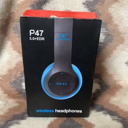 Blue P47 Wireless Headphones Headset