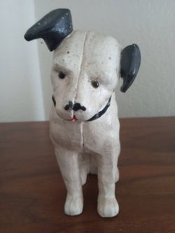 VINTAGE CAST IRON RCA RECORDS "NIPPER" DOG BANK