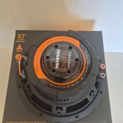 MEMPHIS ( 1 ) 10 INCH 2 OR 4 OHM SELECTABLE VOICE COIL CAR SUBWOOFER 600 WATTS