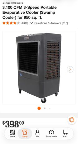Hessaire Portable Evaporative Swamp Cooler