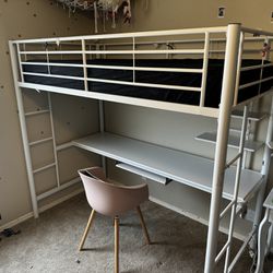 Twin Loft Bed With Desk (2 Available)