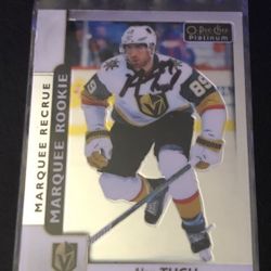 O Per Chee Platinum Marquee Signed Alex Tuch Rookie Card 