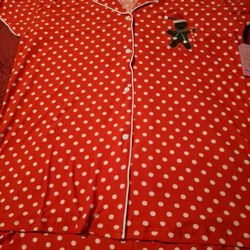 Brand New Red Polka Dot PJ Brand New Top Medium Shorts Small