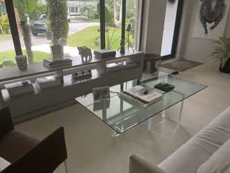 Coffee Table Media Tv Stand Marble Round Table