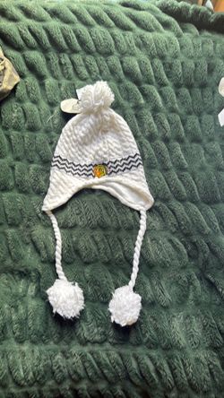 A Blackhawks winter hat