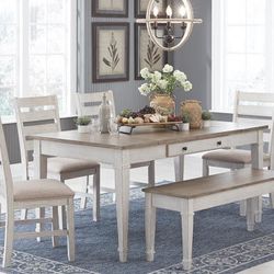 Dining Room Table With 4 Chairs And Bench