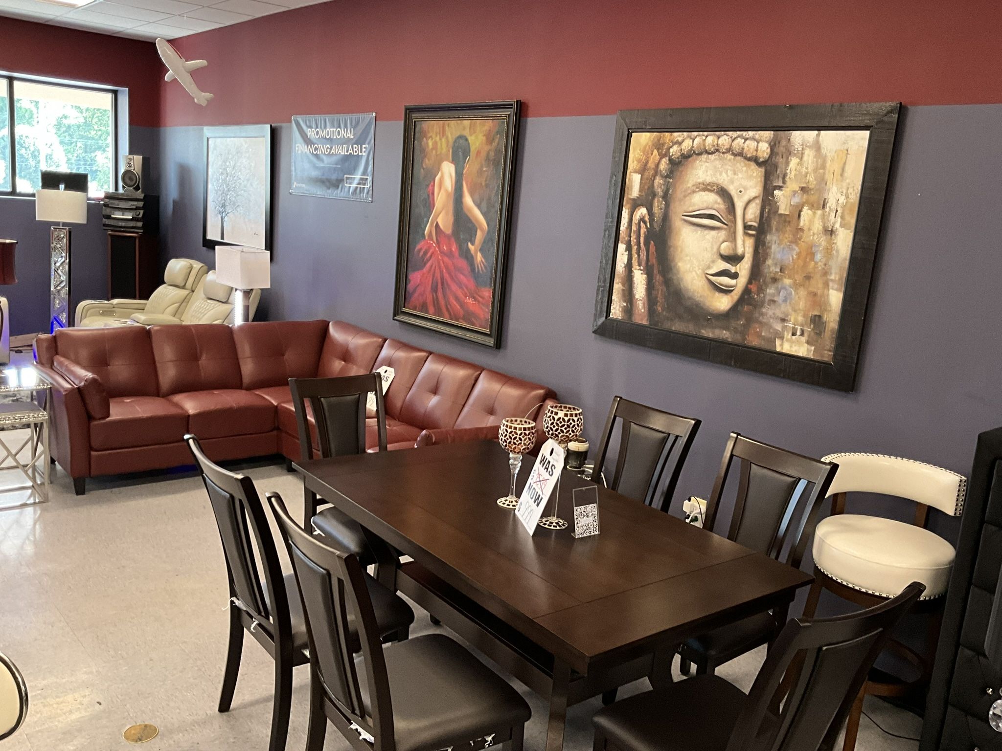 SLIVANO 6 Seater Solid Wood Dinning Table