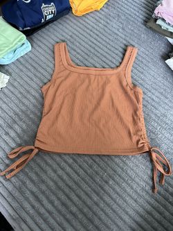 Brown Sleeveless Top