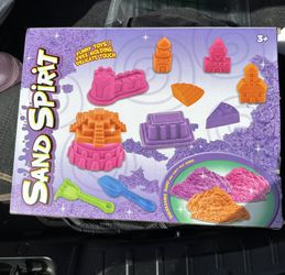 Sand Spirit 28pcs Squeezable Sand Outdoor and Indoor Play With Molds sandbox toys