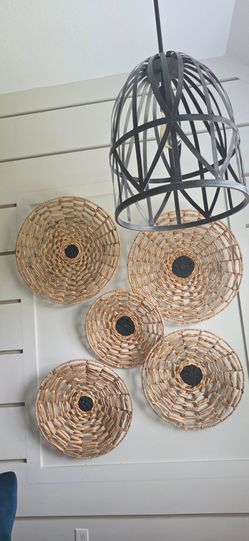 Wooven basket wall scripture
