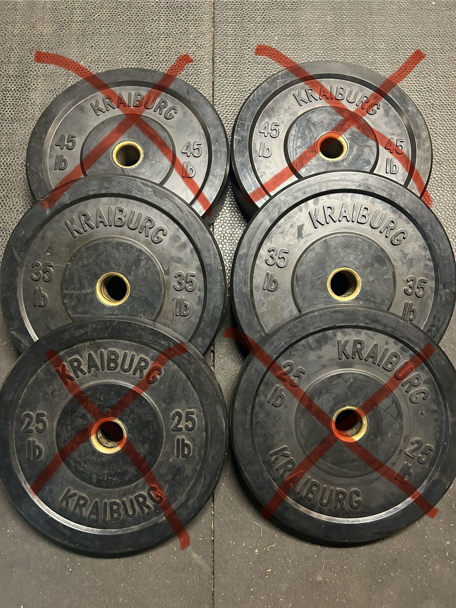 35lbs Bumper Plates