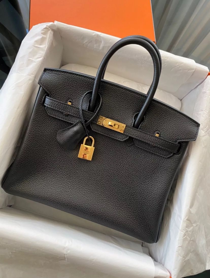 Hermes Birkin 25 Noir Black Togo Leather Gold Hardware 2021 Handbag