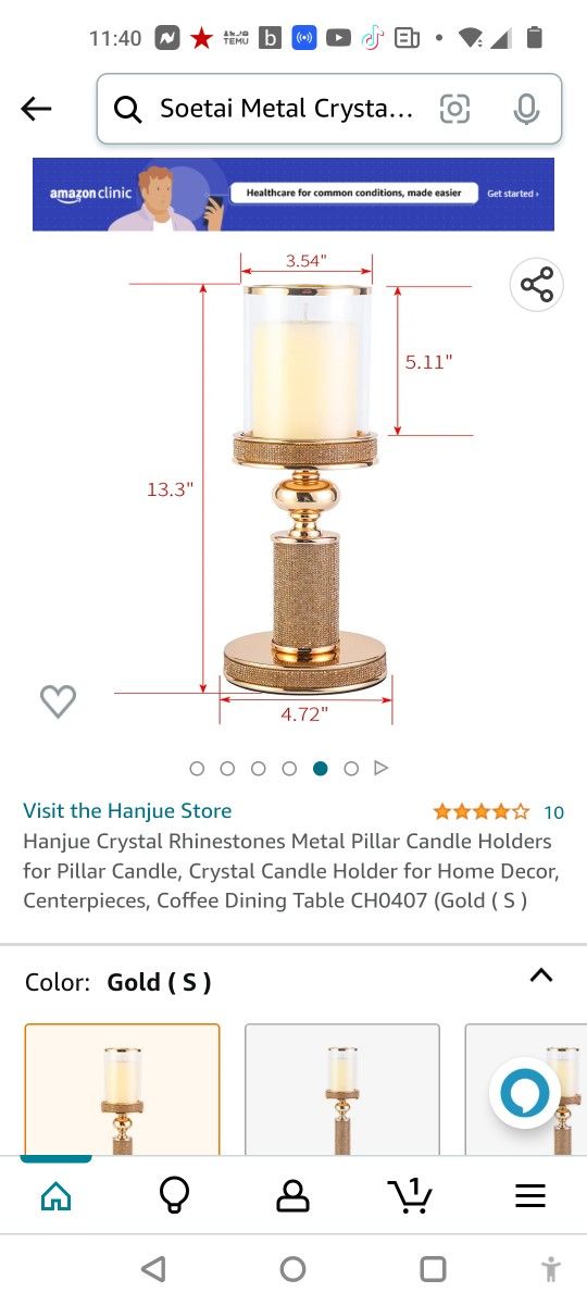 Pillar Candles Crystal