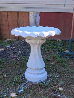 Scallop Top Birthbath