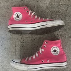 Converse Chuck Taylor All Star High-Top Sneakers - W9.5/M7.5 - Hot Pink