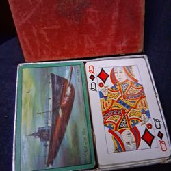 Vintage 1941 Electric Boat Co. WWII  Submarine Playing Cards