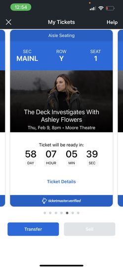 The deck investigates With Ashley Flowers Tickets Thumbnail