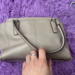 Gray Coach Purse 