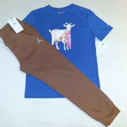 Jordan Boys Youth 2pc Jogger & Tee Set- Medium 
