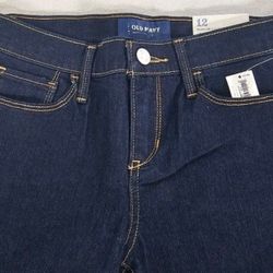 New With Tags - Old Navy Girls Blue Denim Jeans - Size 12