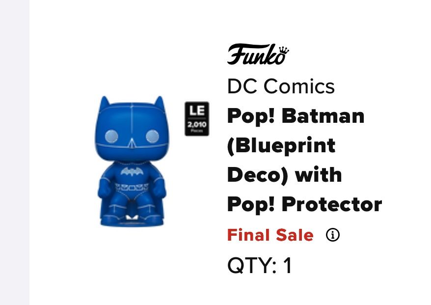 Sdcc Shared Batman Blueprint Funko