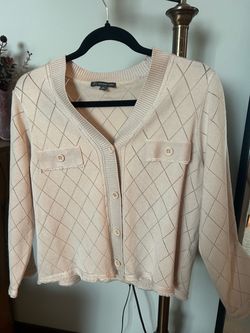 Arianna Papell Beige Sweater - 3/4 Sleeve